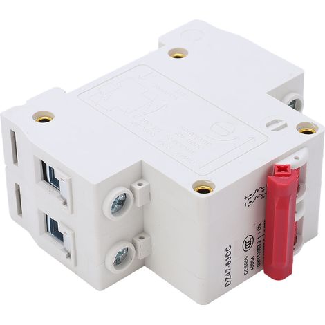Disjoncteur photovoltaïque 500V DC 2 pôles, interrupteur sectionneur pour protection contre surcharge et court-circuit, 25A (1/5)