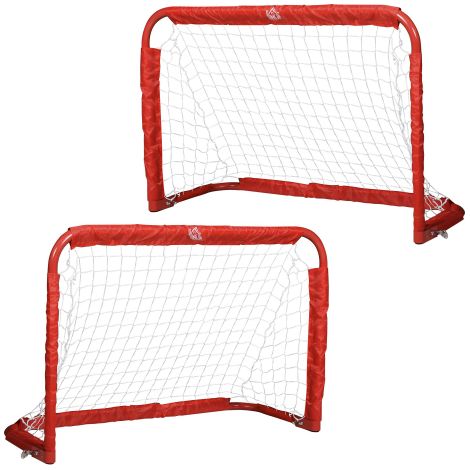 Fußballtore Set 2er Set Faltbare Minitore aus Stahl Q195 und Tetrolon Rot 90x36x60 cm für Garten und Spielplatz
On-Site (1/5)
