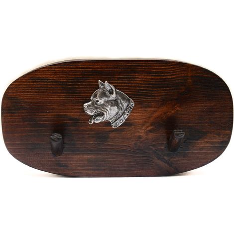 American Staffordshire Terrier, Amstaff, Amstaf I - gancio per accessori, gancio per medaglie con un cane, ganci per chiavi di Art-Dog (1/5)