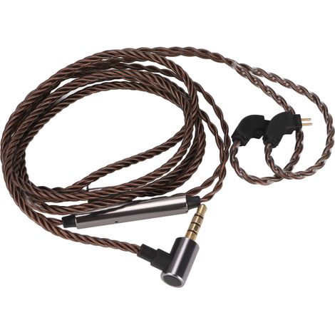 Ersatzkabel für Kopfhörer mit Mikrofon, kompatibel mit Weston 1964 UE3X UE18 W4R Kopfhörern (0,78 mm Klinkenstecker, 2 Pins). (1/5)