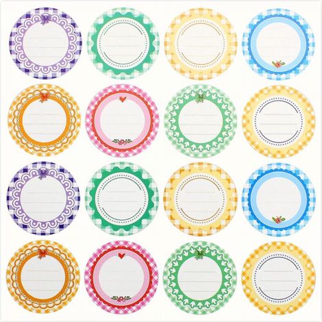 13 feuilles/208 étiquettes autocollantes - pots, confitures étiquettes autocollantes, étiquettes condimentaires pour pots de confiture, condiments. (1/5)