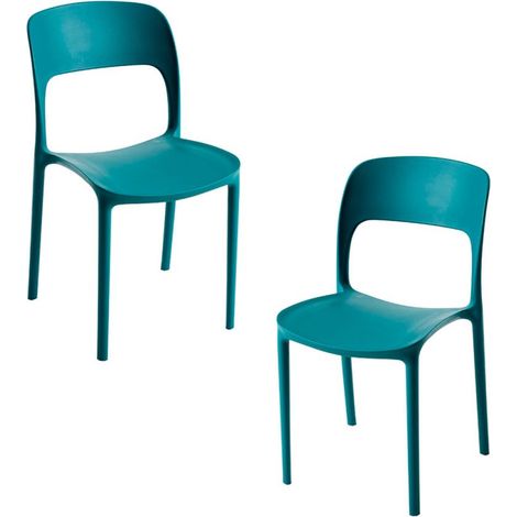 Packs Sillas Jardín - Pack 2 Sillas Inis - Verde azulado (1/5)