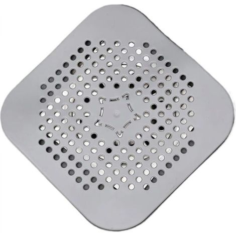 [NEVER USED] Floor drain filter, hair catcher, anti-clogging stopper and shower deodorizer (3 pieces, white)