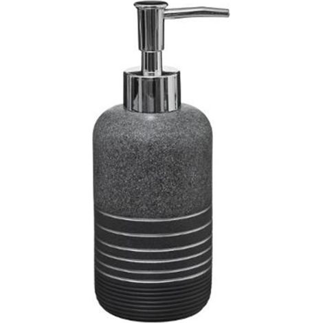 Distributeur de Savon en Résine "Venty" 19cm Gris
