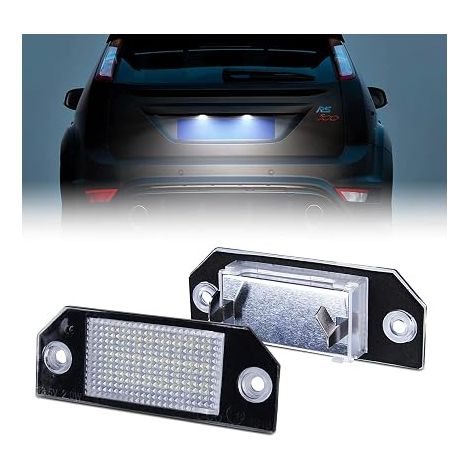 LED Car License Plate Light Bulbs Focus C-MAX Focus MKII, Canbus and Error Free LED Number Plate Lamp (1/5)