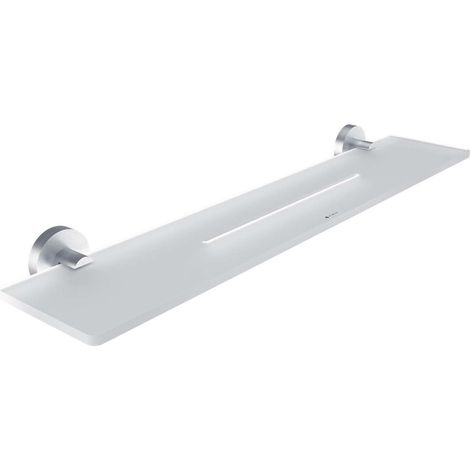 Nimco Unix - Mensola, lunghezza 60 cm, acciaio inox spazzolato UNM X460-10 (1/3)