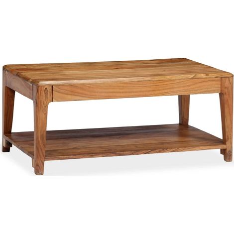 Tavolino da Salotto in Legno Massello 88x50x38 cm vidaXL (1/5)