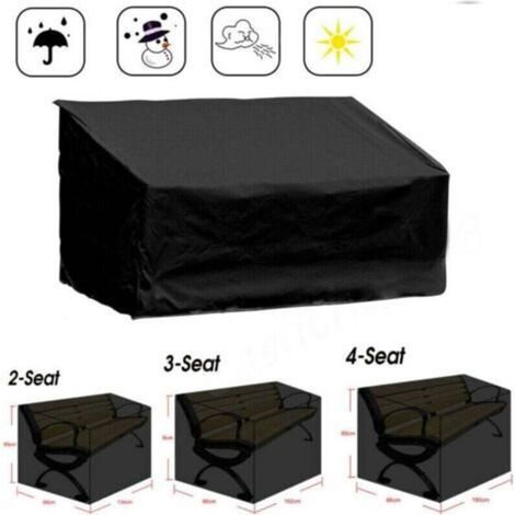 Housse pour banc de jardin, Housse pour banc de jardin 2 places et extérieur, Housse de protection pour mobilier de jardin, Housse pour canapé de jardin en tissu Oxford 210D, imperméable (1/5)
