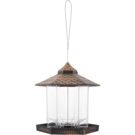 Mangeoire Suspendue pour Oiseaux de Jardin extérieur Structure métal fenêtre Transparente Mangeoire Balcon Porche balancelle Jardin (1/5)
