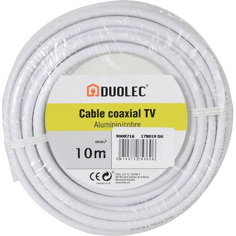 CABLE COAXIAL ANTE.TV ALUM/COBRE 10M DU - EHLIS (1/2)