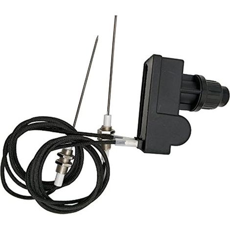 Kit d'allumage de gril avec batterie AA et deux sorties avec bougie d'allumage, longueur du câble : 1 m (deux électrodes) (1/5)