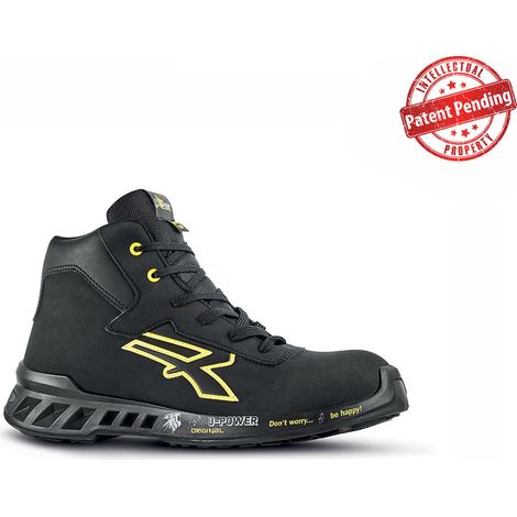 Chaussures de travail montantes U-Power Nelson S3 SRC CI ESD - 47 (EU) - Noir (1/2)