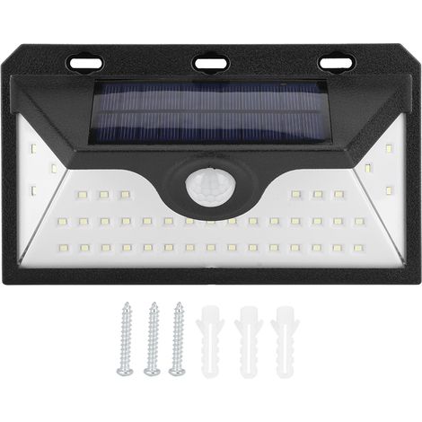 Lampadaire solaire extérieur LED avec détecteur de mouvement, décoration murale pour jardin, paysage, étanche, sans fil. (1/5)
