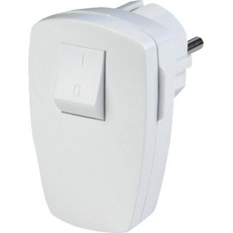 Enchufe extraíble en ángulo con conector Unischuko 250V, 16 A, IP20, blanco / 12100