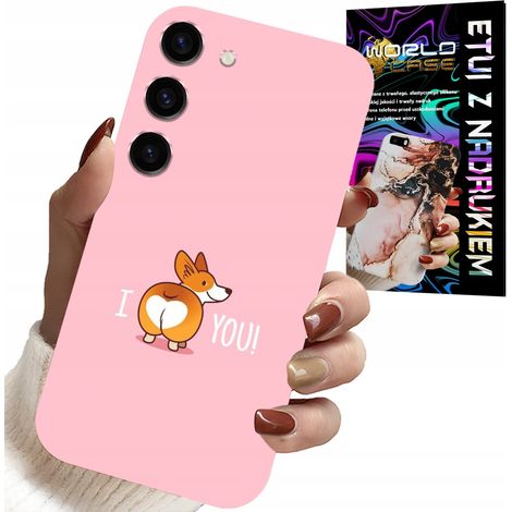 Hülle für Samsung Galaxy S23 Plus – lustiges Muster „Ich liebe dich“-Hunde-Hülle (1/5)