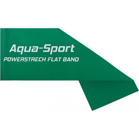 AQUA-SPORT POWERSTRECH Grünes Flachgummiband 2 m x 15 cm x 0,25 mm 5-8 kg AS1515