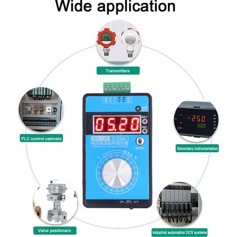 Générateur de signaux à tension et courant réglables, haute précision, interface d'alimentation USB, simulateur analogique, DC 0-10 V, 0-22 mA (1/5)