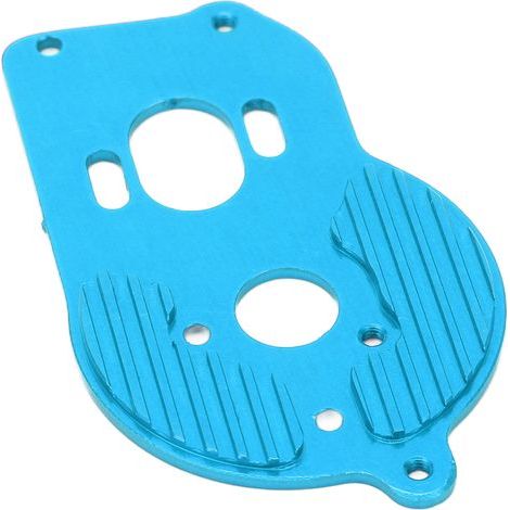 Support thermique en alliage d'aluminium pour LOSI Mini-T 2.0 2WD 1/18 - Bleu, fixation et refroidissement (1/5)