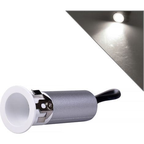 FARETTO LED DA INCASSO 3W LUCE FREDDA 6000K° - SPOT LED AD ALTA EFFICIENZA PERFETTO PER SOFFITTI MOBILI VETRINE ED ESPOSITORI (1/5)