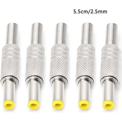 5,5 x 2,5 mm DC-Stromanschlussstecker-Adapter für Audio-/Videogeräte