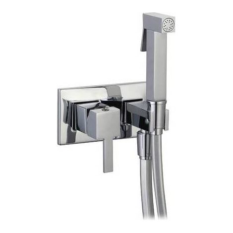 SET MISCELATORE A INCASSO QUADRO CON SHUT-OFF E SUPP. LATERALE Misura: Cromo