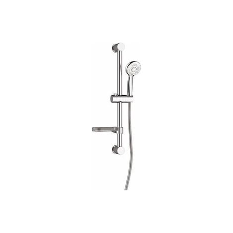 Ensemble barre de douche ø25 L600, douchette ø85 3 jets anticalcaire
