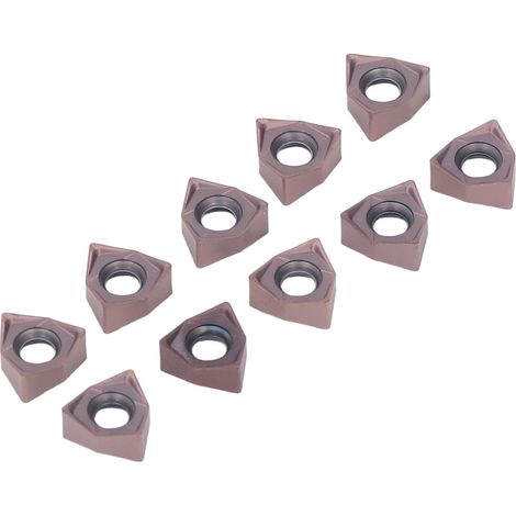 10 Stück Hartmetall-Dreheinsätze, indexierbare Schneidplatten für Holzfräsen, CNC-Drehmaschinen-Werkzeughalter (1/5)