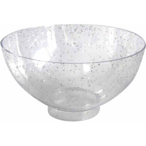 Lot de 25 Verrines Rondes en Plastique Réutilisable "Mini Apéritif" 50ml Argent