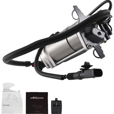 Pompe à Suspension Pneumatique, Tension 12V, Courant 15A, Compatibilité 6/8 Cylindres, Plastique et Métal Haute Résistance, Relais Inclus (1/5)