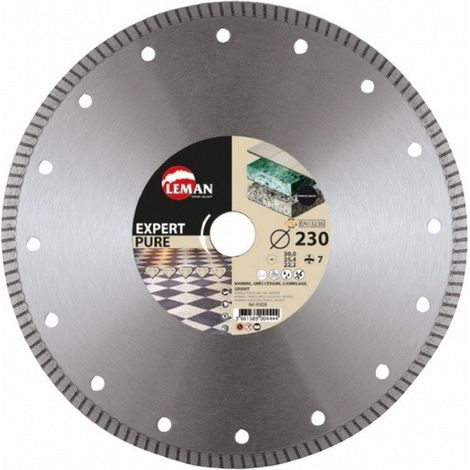 Leman - Disque Diamant Jante Continue Grès Cérame 180x30/25,4/22,23 Ht 7