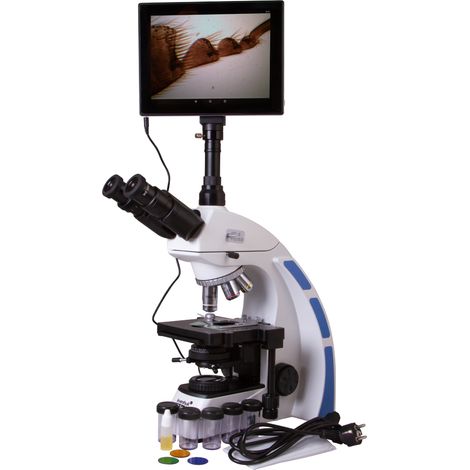 Microscopio trinocular digital Levenhuk MED D40T