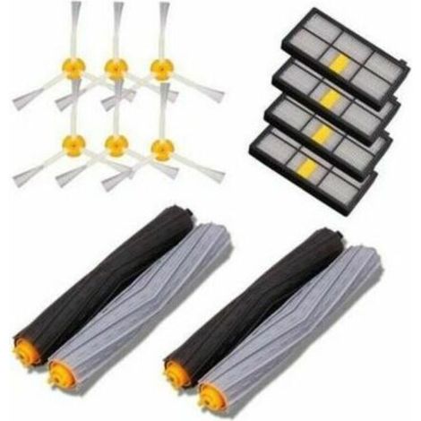 Kits de remplacement pour robots aspirateurs iRobot Roomba série 800/900 Filtre Hepa Paire de brosses Extracteur de débris sans enchevêtrement LYCXAMES