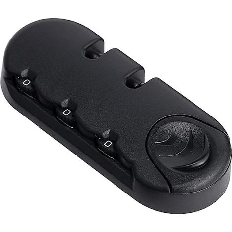 Cadenas à combinaison noir à 2 chiffres et 3 chiffres pour valises, sacs de voyage, cadenas à code, antivol, accessoires (1/5)