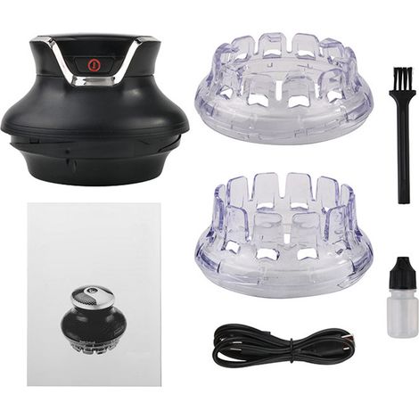 Coupe-cheveux rotatif à poil court, petit chargeur rapide numérique, tondeuse sans fil rotative pour salon maison