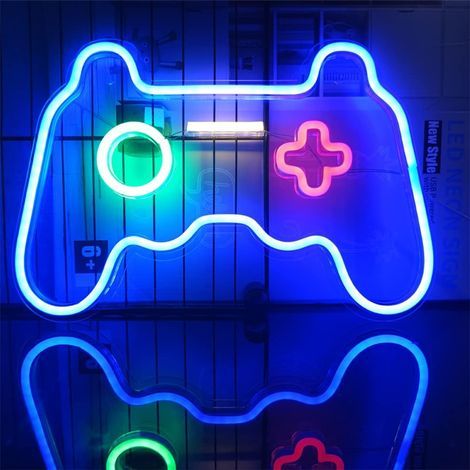 ZOLGINAH Neon Gaming, luces de neón, decoración de pared LED de neón, letreros de neón para habitaciones infantiles, áreas de juego y decoración de fiestas. (1/5)