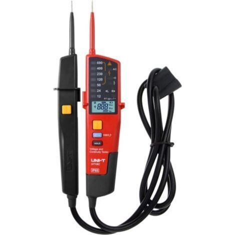 UT18C Multifunktions-Spannungsprüfer, wasserdicht, digital, 12–690 V AC/DC, automatischer Messbereich, LCD-Anzeige (1/5)