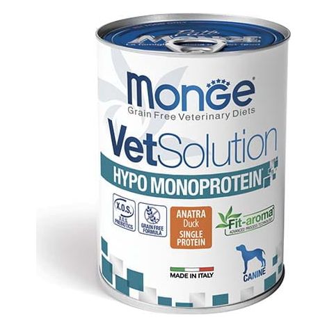 Monge Vet Solution Perro Hipo Monoproteico Pato 400g