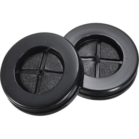 Passe-Fil en Caoutchouc Rond à Montage Double Face Diamètre 25 mm, Diamètre Intérieur 20 mm, pour la Protection des Fils, Lot de 10 Pièces (1/5)