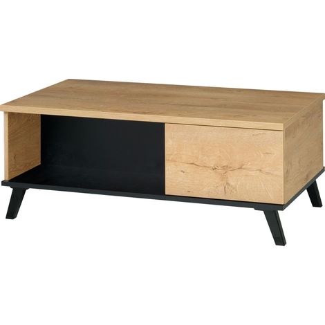 Mesa de centro Talsere 107 , 41x61x101cm, Diámetro: 0, Aglomerado laminado, Angular