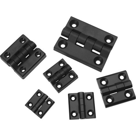 Scharnier aus Kunststoff und Metall Polyamid 100 x 80 mm (1/2)