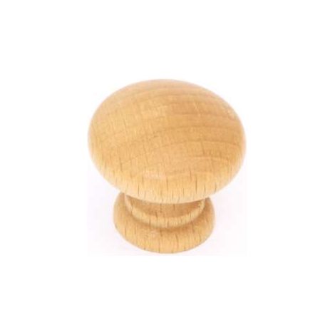 Pomolo liscio naturale diametro 40 mm