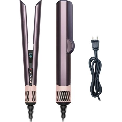 Neuer professioneller 2-in-1-Haarglätter und -Föhn, Haarglätter mit Negativ-Ionen-Technologie, langlebiges Stylinggerät (1/5)
