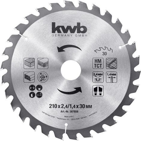 kwb  587859 Kreissägeblatt 210 x 30 mm  1 St.