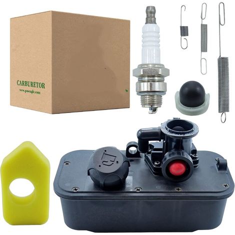 Rwoythk – Réservoir de carburant avec carburateur compatible Briggs et Stratton 795477 – Remplace 498809, 498811, 494407 – Ensemble complet avec joints et filtre à air