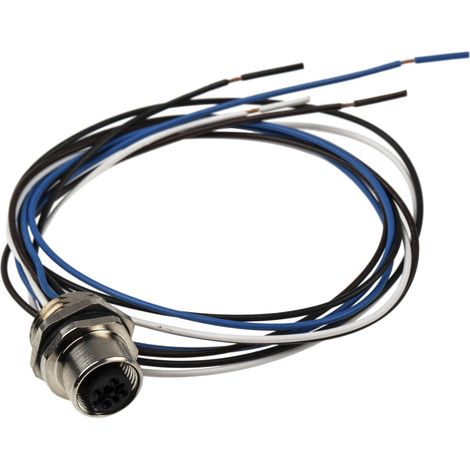 Cordon RS PRO, Prise femelle droite M12 Femelle, 500mm ( Prix pour 1 ) (1/3)