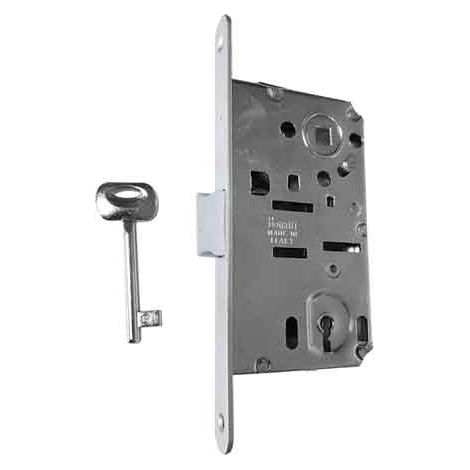 SERRATURA PER PORTE IN LEGNO 'PATENT B-BITTER' BONAITI E50 Ottonata lucida verniciata - BONAITI