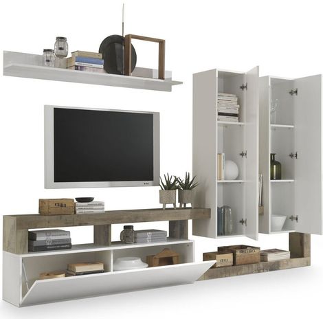TV-Möbel DKD Home Decor Weiß Metall Aluminium Holz MDF 277 x 75 x 173 cm 277 x 35 x 173 cm