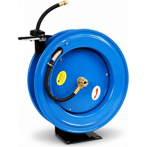 Oypla 50ft 15m Spring Retractable 3/8" Air Line Compressor Hose Reel (1/5)