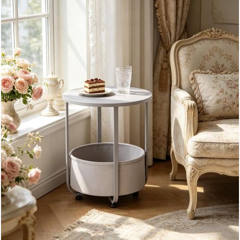 Runder Couchtisch,Einfaches Design Beistelltisch,Sofatisch,Beistelltisch(nur mit Beistelltisch) (1/4)