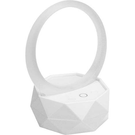 Mini enceinte Bluetooth LY-Y1 avec veilleuse colorée, accessoire audio, décoration de bureau, blanche (1/5)